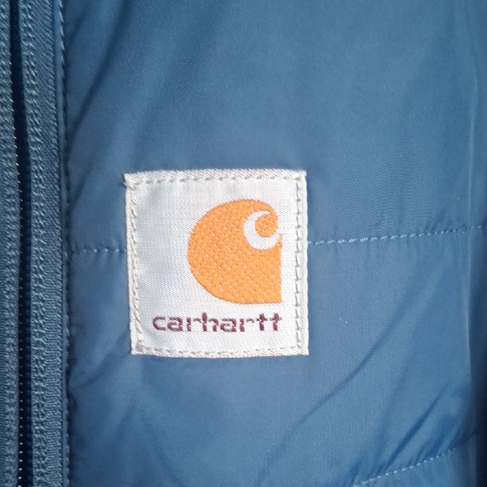 Carhartt Men's Navy Puffer Jacket - Picture 3 of 4